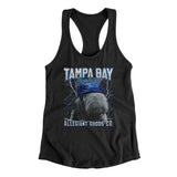 Tampa Bay Hockey Throwback Mascot Women's Racerback Tank-Allegiant Goods Co. Vintage Sports Apparel