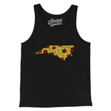 North Carolina Pizza State Men/Unisex Tank Top-Allegiant Goods Co. Vintage Sports Apparel