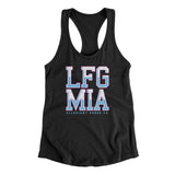 Lfg Mia Women's Racerback Tank-Black-Allegiant Goods Co. Vintage Sports Apparel