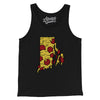 Rhode Island Pizza State Men/Unisex Tank Top-Black-Allegiant Goods Co. Vintage Sports Apparel