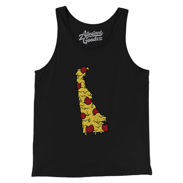 Delaware Pizza State Men/Unisex Tank Top-Allegiant Goods Co. Vintage Sports Apparel
