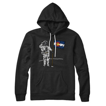 Colorado Flag Moonman Hoodie-Black-Allegiant Goods Co. Vintage Sports Apparel