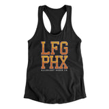 Lfg Phx Women's Racerback Tank-Black-Allegiant Goods Co. Vintage Sports Apparel