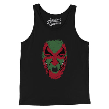 David Puddy Devil Face Paint Men/Unisex Tank Top-Black-Allegiant Goods Co. Vintage Sports Apparel