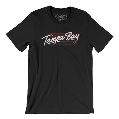 Tampa Bay Retro Men/Unisex T-Shirt-Black-Allegiant Goods Co. Vintage Sports Apparel