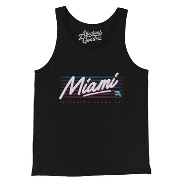 Miami Retro Men/Unisex Tank Top-Allegiant Goods Co. Vintage Sports Apparel