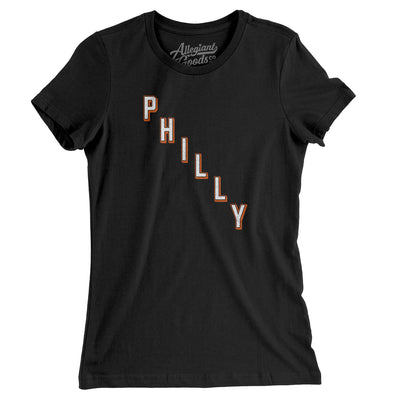 Philly Hockey Jersey Women's T-Shirt-Black-Allegiant Goods Co. Vintage Sports Apparel