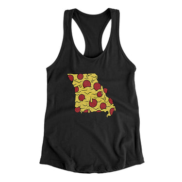 Missouri Pizza State Women's Racerback Tank-Allegiant Goods Co. Vintage Sports Apparel
