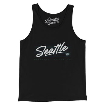 Seattle Retro Men/Unisex Tank Top-Allegiant Goods Co. Vintage Sports Apparel