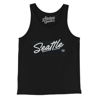 Seattle Retro Men/Unisex Tank Top-Allegiant Goods Co. Vintage Sports Apparel