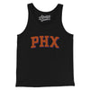 Phx Varsity Men/Unisex Tank Top-Black-Allegiant Goods Co. Vintage Sports Apparel