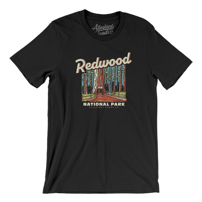 Redwood National Park Men/Unisex T-Shirt-Black-Allegiant Goods Co. Vintage Sports Apparel