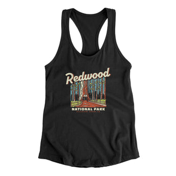 Redwood National Park Women's Racerback Tank-Allegiant Goods Co. Vintage Sports Apparel