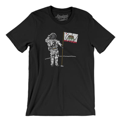 California Flag Moonman Men/Unisex T-Shirt-Black-Allegiant Goods Co. Vintage Sports Apparel