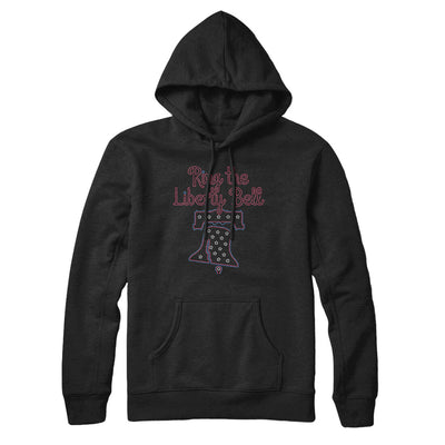 Ring The Liberty Bell Hoodie-Black-Allegiant Goods Co. Vintage Sports Apparel