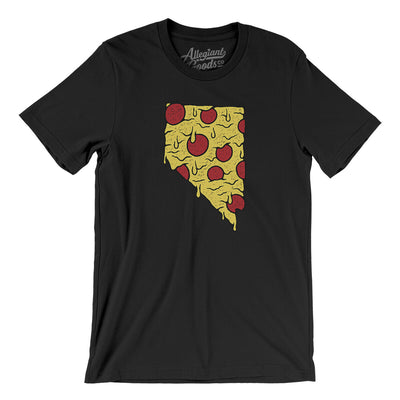 Nevada Pizza State Men/Unisex T-Shirt-Black-Allegiant Goods Co. Vintage Sports Apparel
