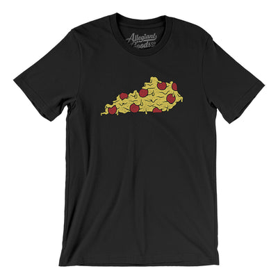 Kentucky Pizza State Men/Unisex T-Shirt-Black-Allegiant Goods Co. Vintage Sports Apparel