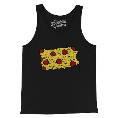 Pennsylvania Pizza State Men/Unisex Tank Top-Black-Allegiant Goods Co. Vintage Sports Apparel