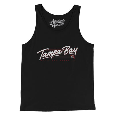 Tampa Bay Retro Men/Unisex Tank Top-Black-Allegiant Goods Co. Vintage Sports Apparel