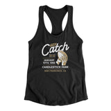 The Catch Women's Racerback Tank-Allegiant Goods Co. Vintage Sports Apparel