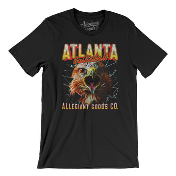 Atlanta Basketball Throwback Mascot Men/Unisex T-Shirt-Allegiant Goods Co. Vintage Sports Apparel