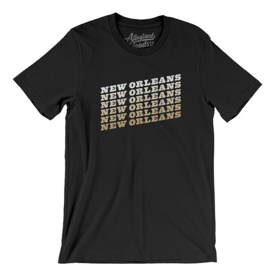 New Orleans Vintage Repeat Men/Unisex T-Shirt-Black-Allegiant Goods Co. Vintage Sports Apparel