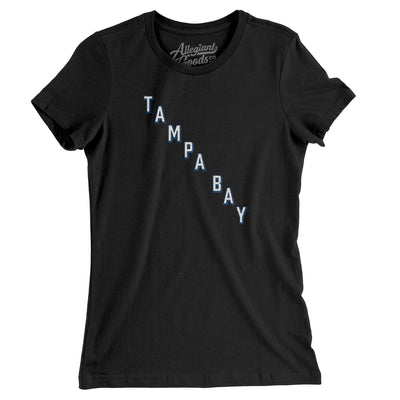 Tampa Bay Hockey Jersey Women's T-Shirt-Black-Allegiant Goods Co. Vintage Sports Apparel