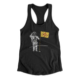 New Mexico Flag Moonman Women's Racerback Tank-Black-Allegiant Goods Co. Vintage Sports Apparel