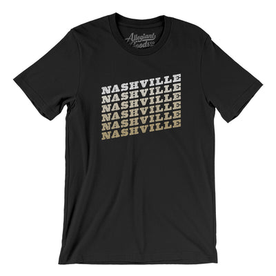 Nashville Vintage Repeat Men/Unisex T-Shirt-Black-Allegiant Goods Co. Vintage Sports Apparel