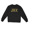 Jax Varsity Midweight Crewneck Sweatshirt-Black-Allegiant Goods Co. Vintage Sports Apparel