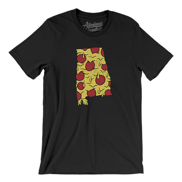 Alabama Pizza State Men/Unisex T-Shirt-Allegiant Goods Co. Vintage Sports Apparel