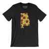 Alabama Pizza State Men/Unisex T-Shirt-Black-Allegiant Goods Co. Vintage Sports Apparel