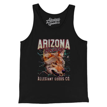 Arizona Hockey Throwback Mascot Men/Unisex Tank Top-Allegiant Goods Co. Vintage Sports Apparel