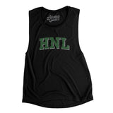Hnl Varsity Women's Flowey Scoopneck Muscle Tank-Black-Allegiant Goods Co. Vintage Sports Apparel
