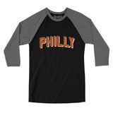 Philly Varsity Men/Unisex Raglan 3/4 Sleeve T-Shirt-Allegiant Goods Co. Vintage Sports Apparel
