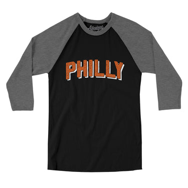 Philly Varsity Men/Unisex Raglan 3/4 Sleeve T-Shirt-Allegiant Goods Co. Vintage Sports Apparel