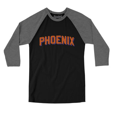 Phoenix Varsity Men/Unisex Raglan 3/4 Sleeve T-Shirt-Allegiant Goods Co. Vintage Sports Apparel
