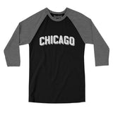 Chicago Varsity Men/Unisex Raglan 3/4 Sleeve T-Shirt-Allegiant Goods Co. Vintage Sports Apparel