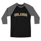 Orlando Varsity Men/Unisex Raglan 3/4 Sleeve T-Shirt-Allegiant Goods Co. Vintage Sports Apparel