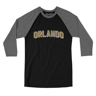 Orlando Varsity Men/Unisex Raglan 3/4 Sleeve T-Shirt-Allegiant Goods Co. Vintage Sports Apparel