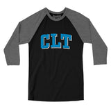 Clt Varsity Men/Unisex Raglan 3/4 Sleeve T-Shirt-Allegiant Goods Co. Vintage Sports Apparel
