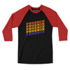 Phoenix Vintage Repeat Men/Unisex Raglan 3/4 Sleeve T-Shirt-Black|Red-Allegiant Goods Co. Vintage Sports Apparel