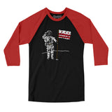 Dc Flag Moonman Men/Unisex Raglan 3/4 Sleeve T-Shirt-Allegiant Goods Co. Vintage Sports Apparel