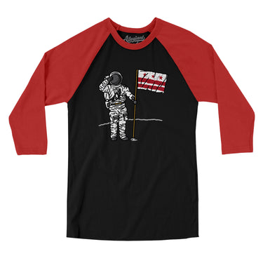 Dc Flag Moonman Men/Unisex Raglan 3/4 Sleeve T-Shirt-Allegiant Goods Co. Vintage Sports Apparel