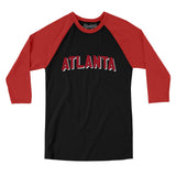 Atlanta Varsity Men/Unisex Raglan 3/4 Sleeve T-Shirt-Allegiant Goods Co. Vintage Sports Apparel