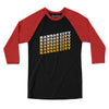 Kansas City Vintage Repeat Men/Unisex Raglan 3/4 Sleeve T-Shirt-Black|Red-Allegiant Goods Co. Vintage Sports Apparel