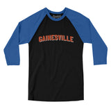 Gainesville Varsity Men/Unisex Raglan 3/4 Sleeve T-Shirt-Allegiant Goods Co. Vintage Sports Apparel