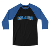 Orlando Varsity Men/Unisex Raglan 3/4 Sleeve T-Shirt-Allegiant Goods Co. Vintage Sports Apparel