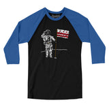 Dc Flag Moonman Men/Unisex Raglan 3/4 Sleeve T-Shirt-Allegiant Goods Co. Vintage Sports Apparel