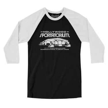 Hollywood Sportatorium Men/Unisex Raglan 3/4 Sleeve T-Shirt-Allegiant Goods Co. Vintage Sports Apparel